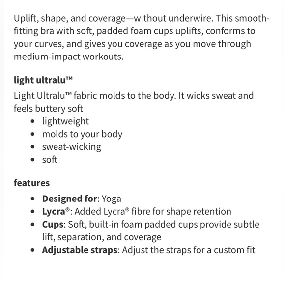 Lululemon Bra - Picture 7 of 7